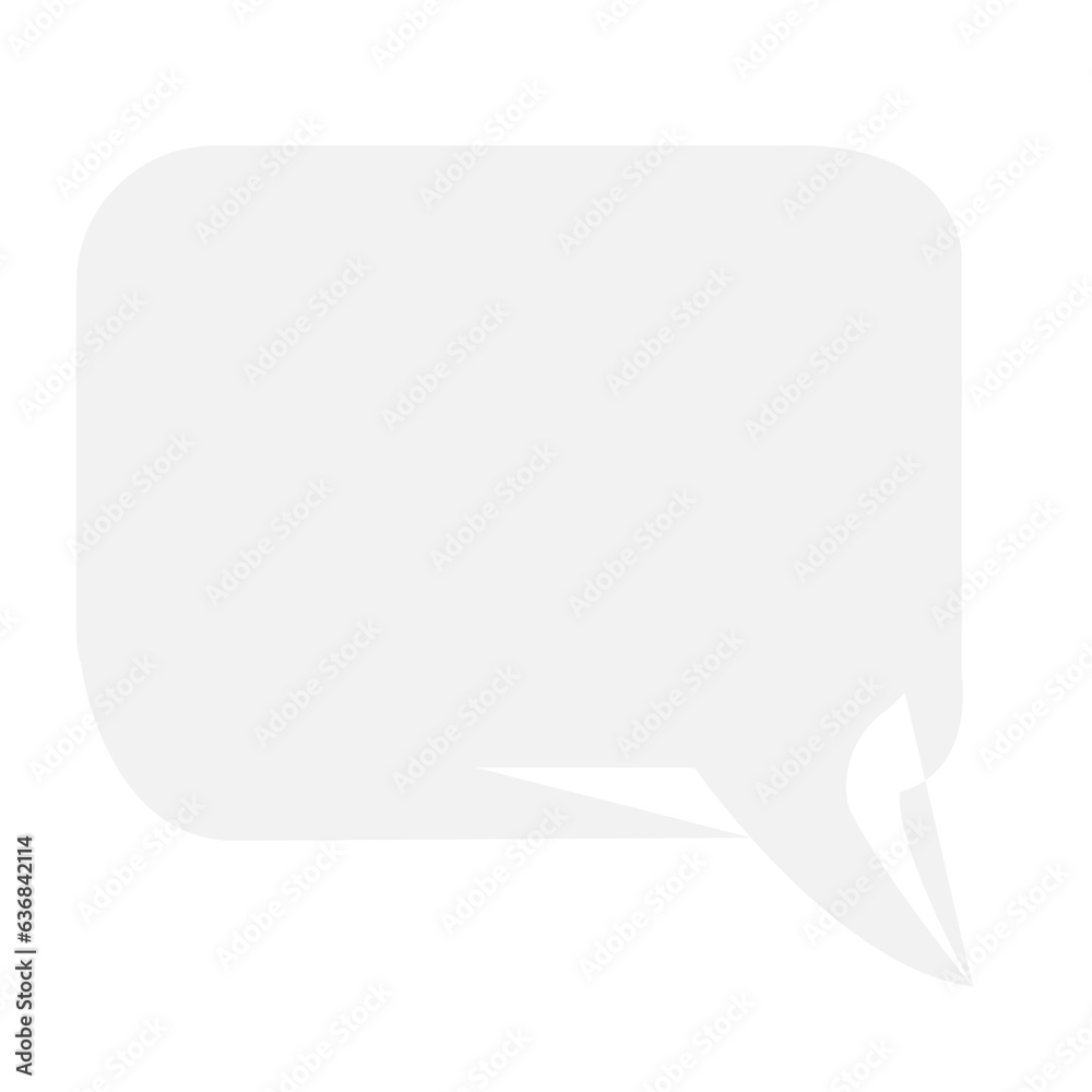 Digital png illustration of rounded rectangular empty speech bubble on transparent background Digital png illustration of rounded rectangular empty speech bubble on transparent background
