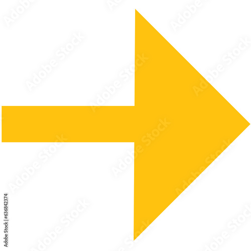 Free Download Digital png illustration of yellow arrow on transparent background - GFXLoad