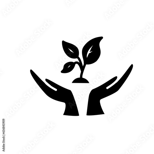 Plant love icon