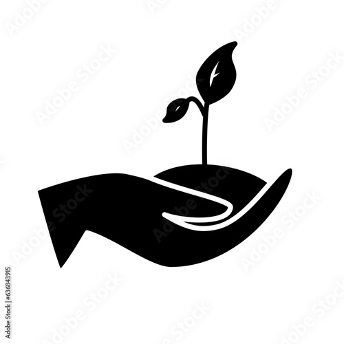 Plant love icon