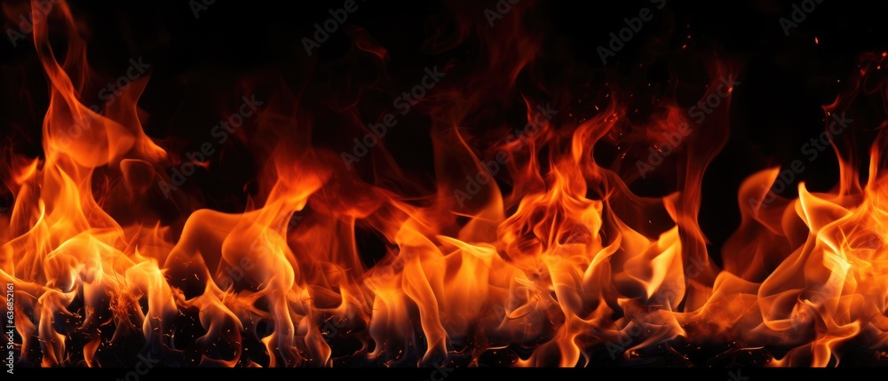 burning flames, fire background, Generative AI burning flames, fire background, Generative AI