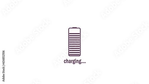 abstract charging icon illustration background 4k  © mdSafiqul
