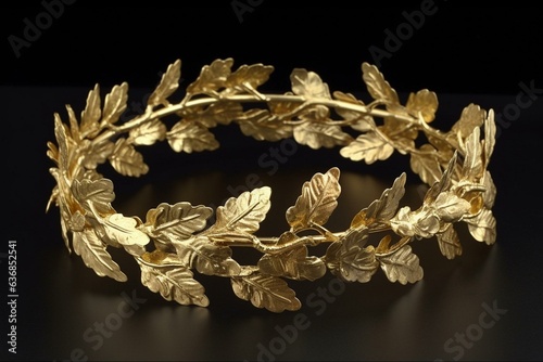 laurel crown made of gold - size 30. Generative AI