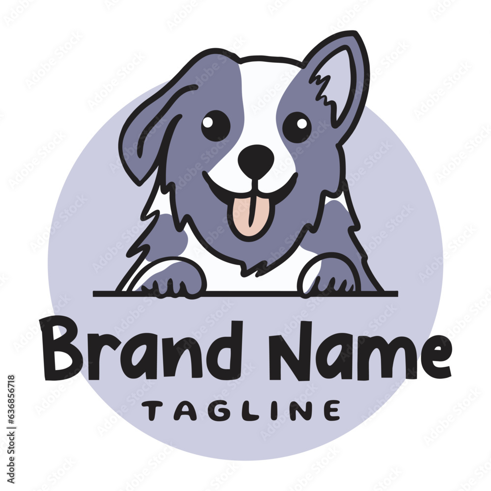 Funny Dog Pet Shop Logo Design Funny Dog Pet Shop Logo Design