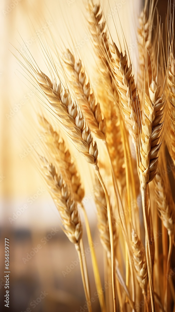 high narrow vertical panorama golden ears of wheat in the field ripe harvest ready for harvesting high narrow vertical panorama golden ears of wheat in the field ripe harvest ready for harvesting