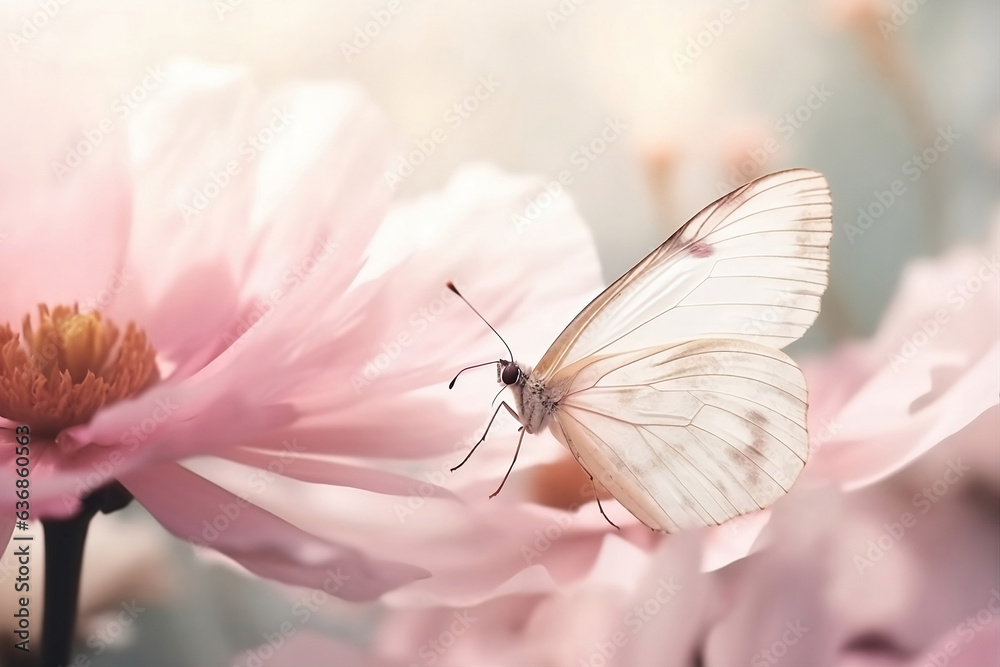 butterfly on a flower. butterfly on a flower.