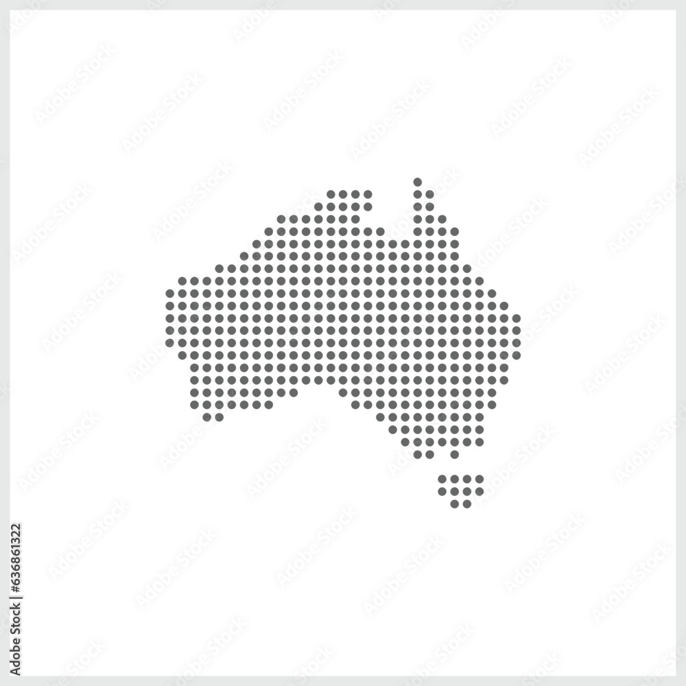 Australia vector icon.simple Austalia Map icon