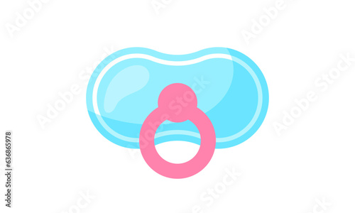 vector bright children pacifiers flat pictures