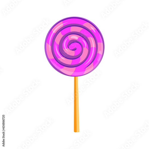 Vector realistic lollipops white background