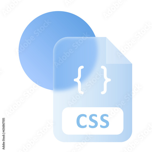 CSS File Formats Glassmorphism UI Icon Sign and Symbol Design Illustrator Png Svg	