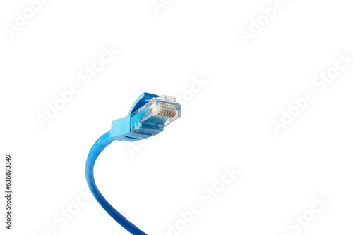 Patchcord isolated, Internet cable, data exchange, online communication, photo