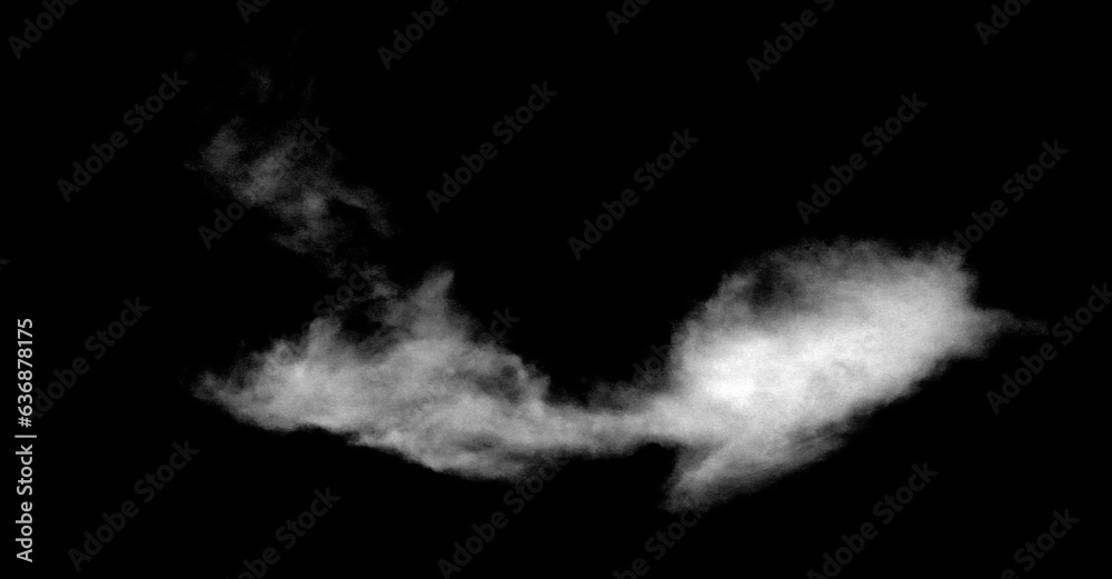 Set of white clouds or smog for design isolated on a black background.
Set of white clouds or smog for design isolated on a black background.