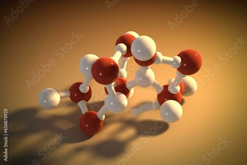 Image of arimoclomol drug molecule. Generative AI photo