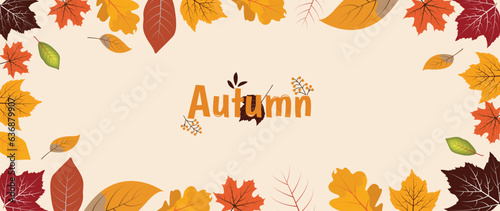 authum background leaves and simply