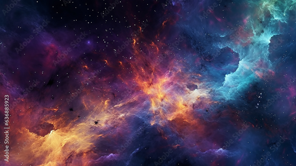 Fototapeta premium galaxy cosmos abstract multicolored background.