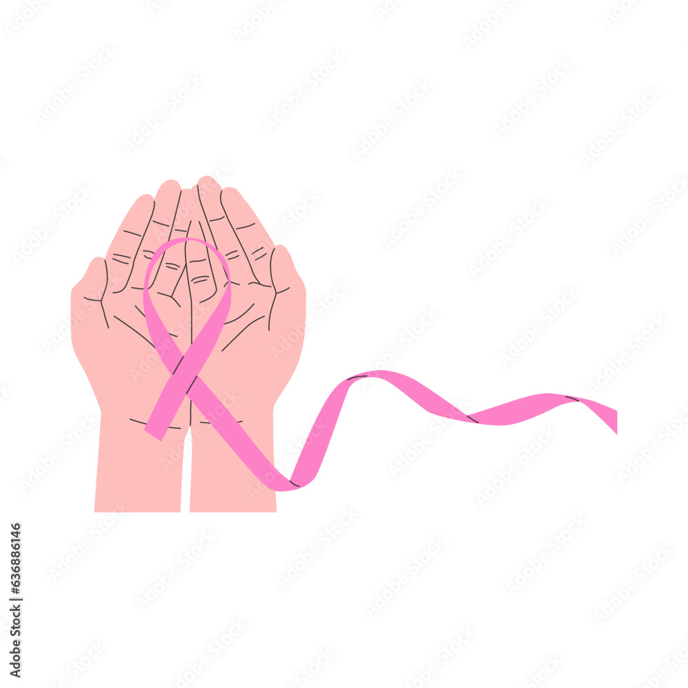 vector illustration of Breast Cancer Care concept vector illustration of Breast Cancer Care concept