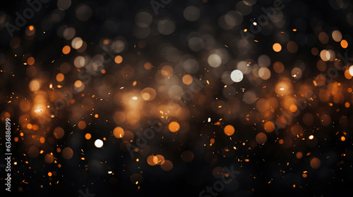 Glittering blurred Lights background.Generative Ai