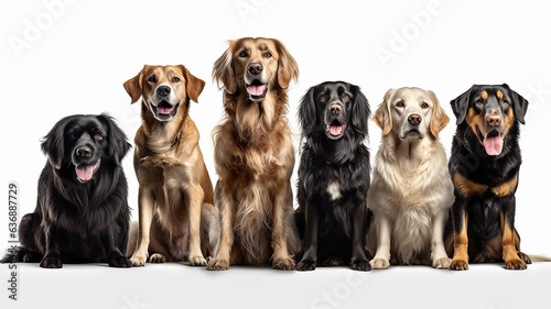 puppy, pet, dog, animal, cute, isolated, group,