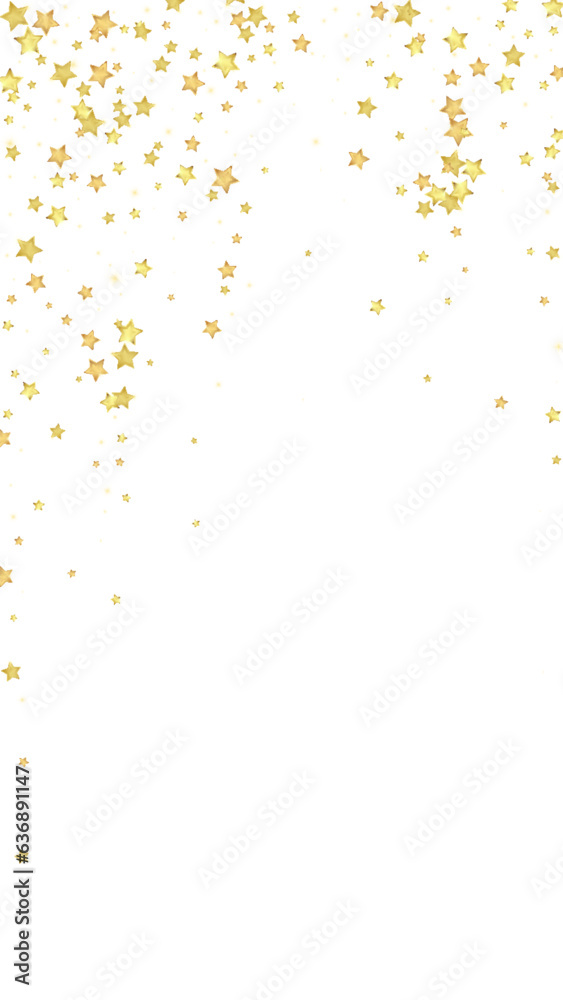 Magic stars vector overlay.  Gold stars scattered