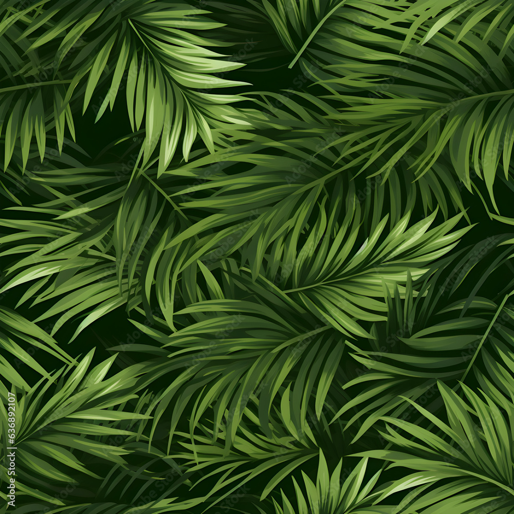 Tropical leaves seamless background. Jungle pattern. Tropical leaves seamless background. Jungle pattern.