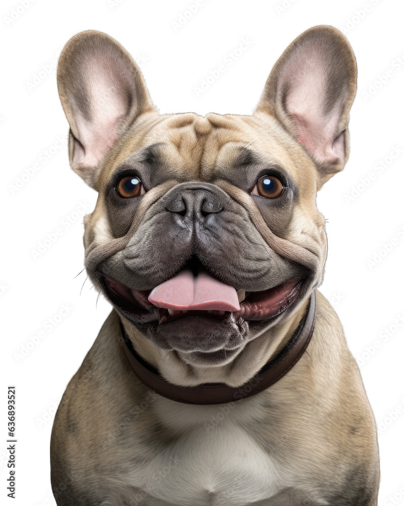 French bulldog isolated on white transparent background, png, dog