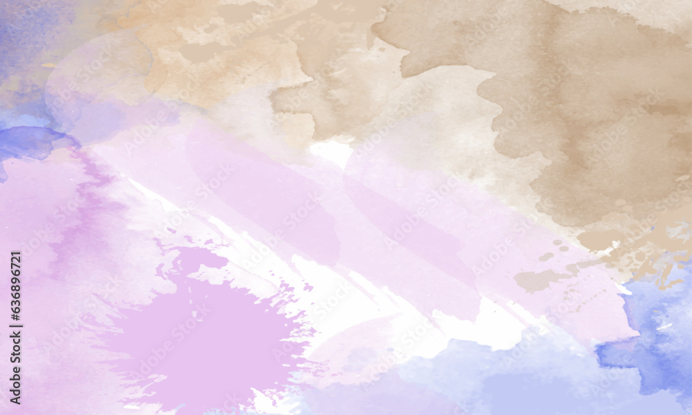 Obraz premium Vector pastel hand painted watercolour background