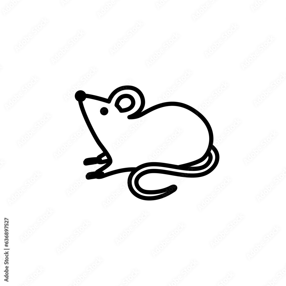 Vector rats icon logo design illustration Vector rats icon logo design illustration
