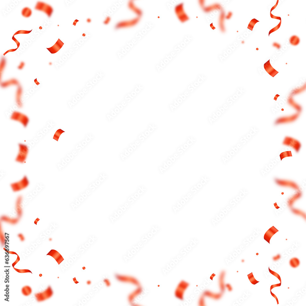 Vector red confetti background Vector red confetti background