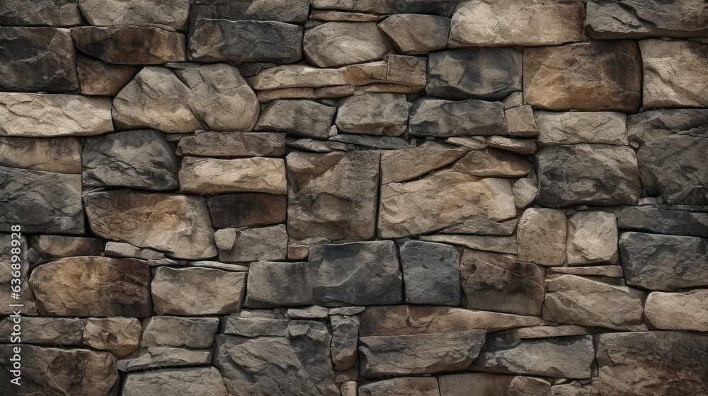 Fototapeta premium Background image of seamless stone wall