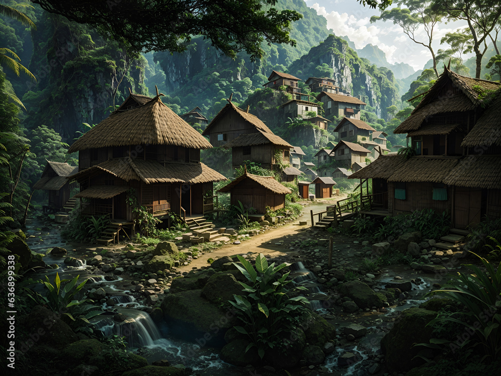 A village in the middle of the jungle
A village in the middle of the jungle