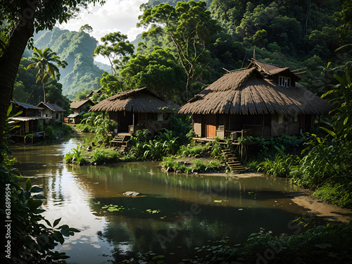 A village in the middle of the jungle