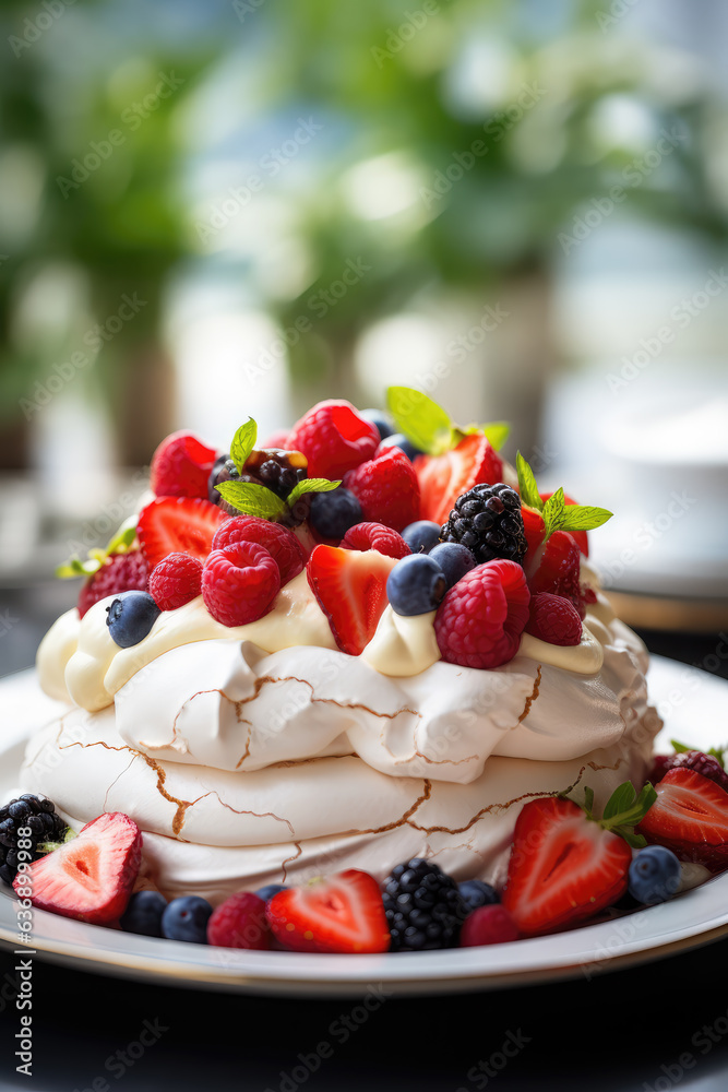 Palova with fresh Berries Palova with fresh Berries