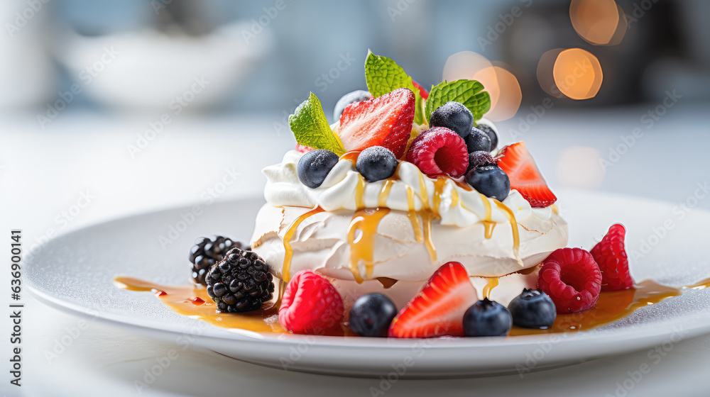 Palova with fresh Berries Palova with fresh Berries