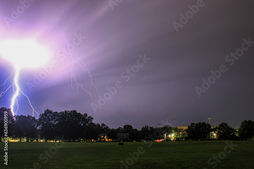 lightning in the field