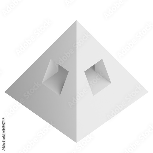 Free Download 3d pyramid icon design. Business presentation infographic graph element. - GFXLoad