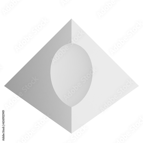 3d pyramid icon design. Business presentation infographic graph element.