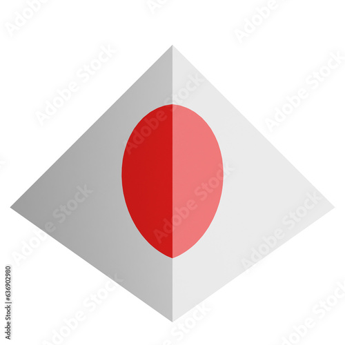3d pyramid icon design. Business presentation infographic graph element.