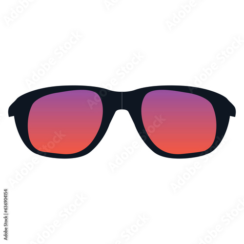 Sunglasses art vector design.
