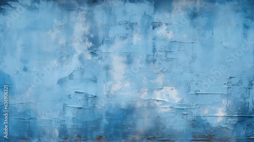 Close Up of a plaster Wall in blue Colors. Antique Background 