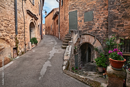 Lacoste, Vaucluse, Provence, France: ancient alley in the old town photo