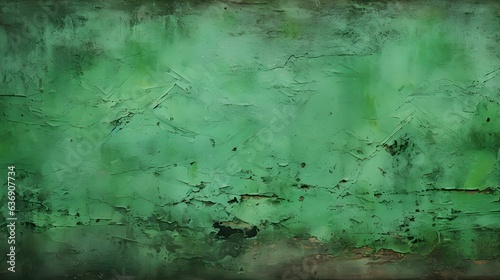 Close Up of a plaster Wall in green Colors. Antique Background 