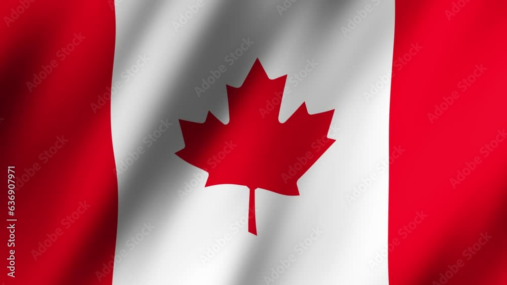 Flag of Canada Background Loop 4k 60FPS animation Flag of Canada Background Loop 4k 60FPS animation