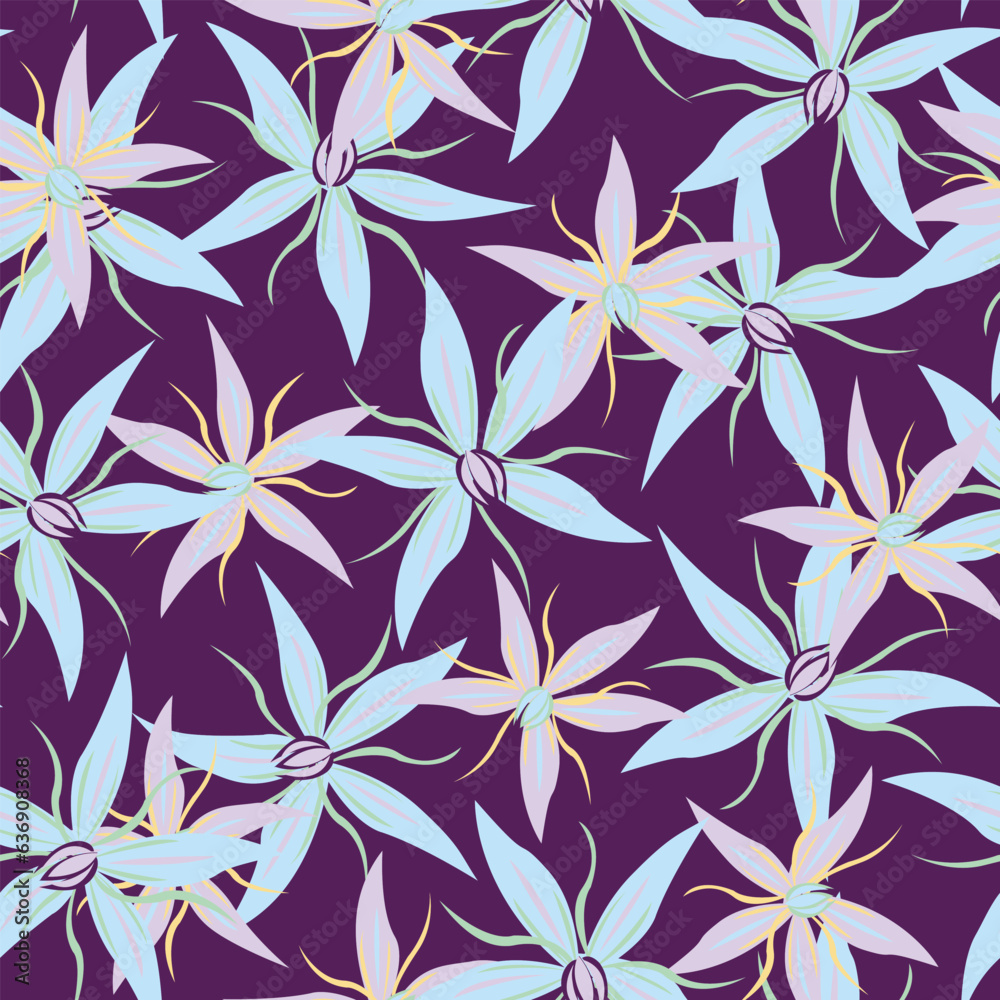 Pastels Floral Seamless Pattern Design