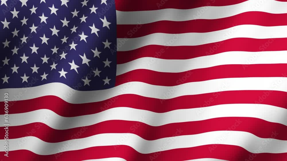Flag of America USA Background Loop 4k 60FPS animation Flag of America USA Background Loop 4k 60FPS animation