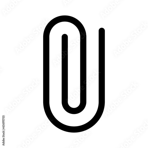 Attachment icon, paper clip icon