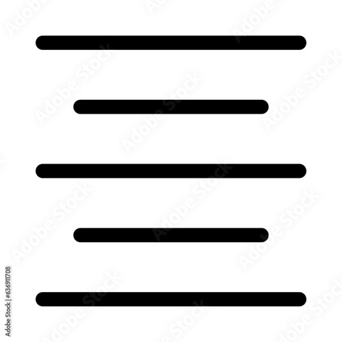 Text center align icon