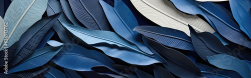 Surreal Blue Paper Palm Studio Display Banner