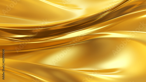 Abstract gold wave background.