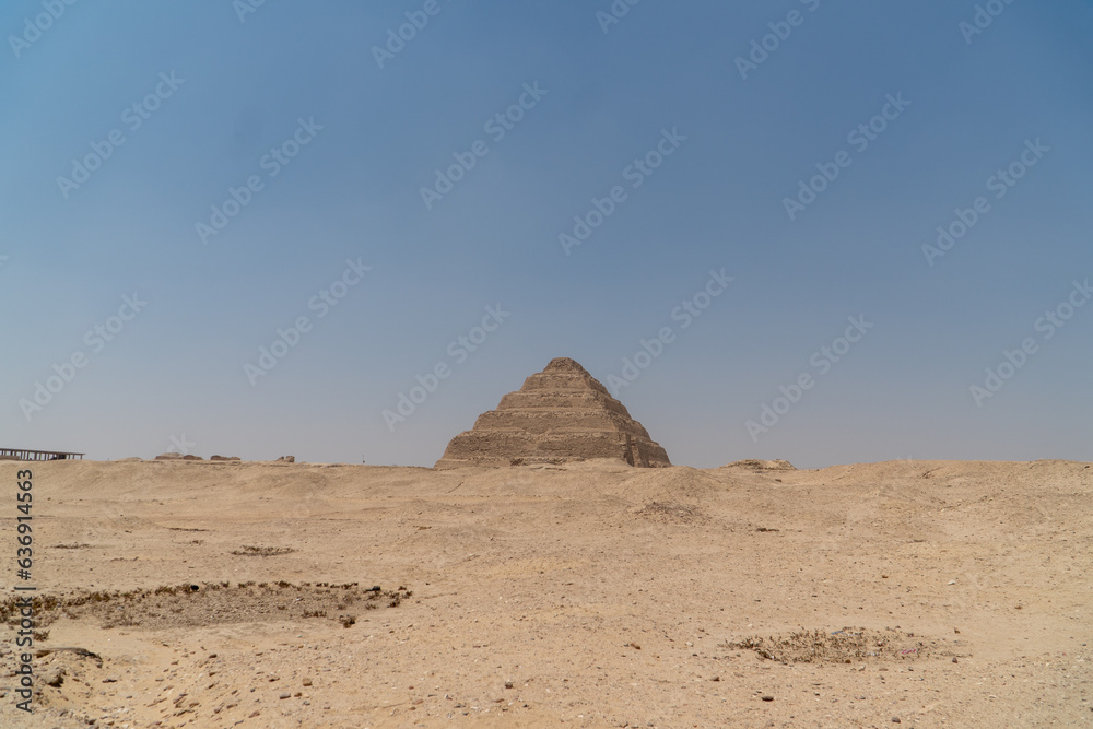 Sakkara in the Egyptian desert