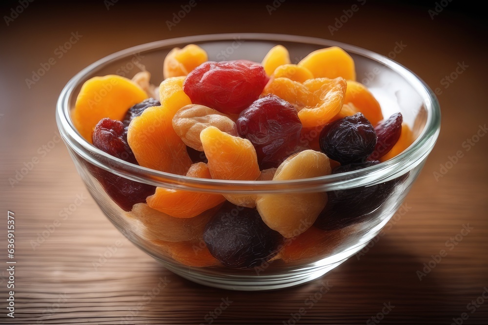 bowl of dried fruits bowl of dried fruits